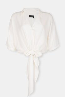 Elegantna bluza sa vezivanjem u struku Tiffany Production